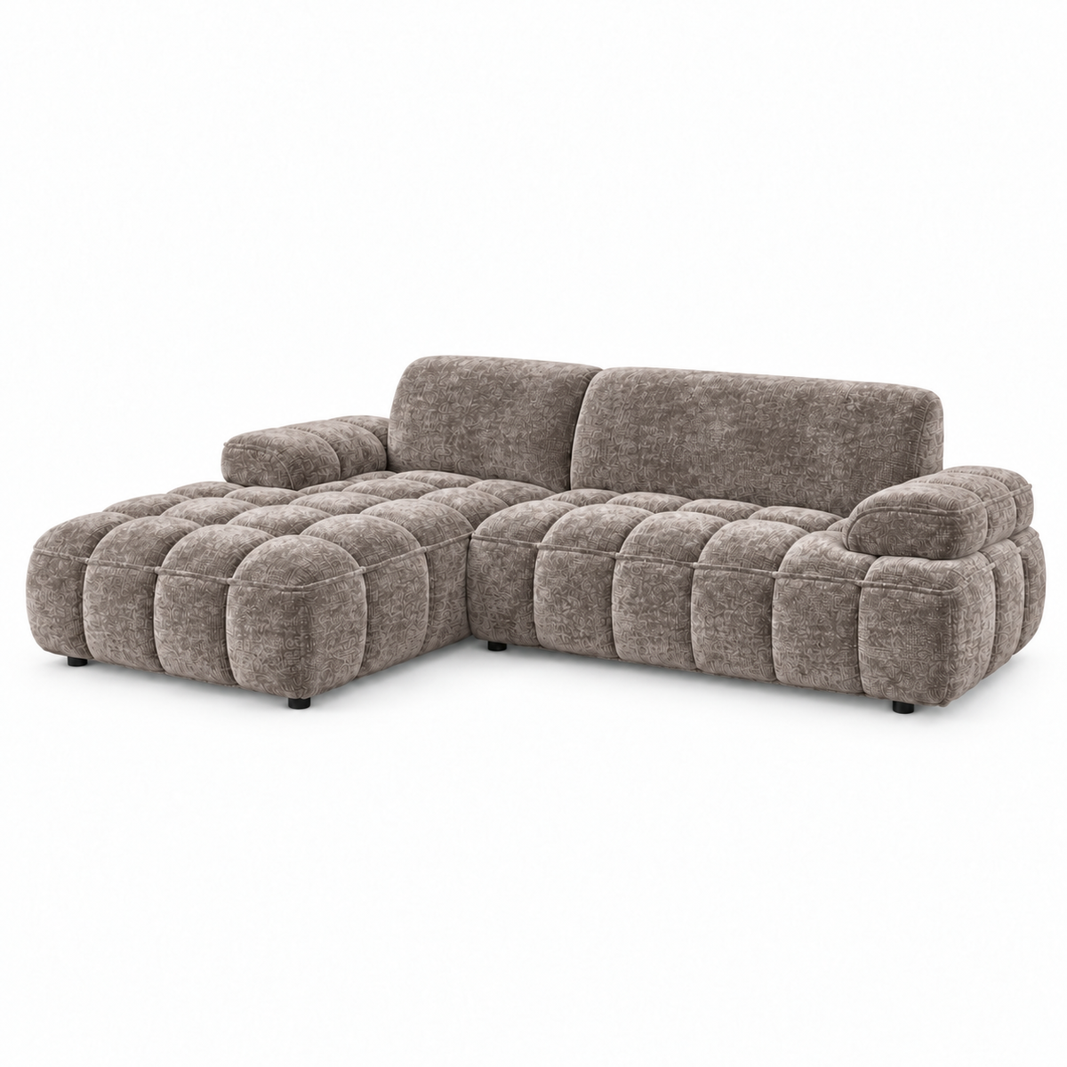 Hoekbank Lesley break taupe left