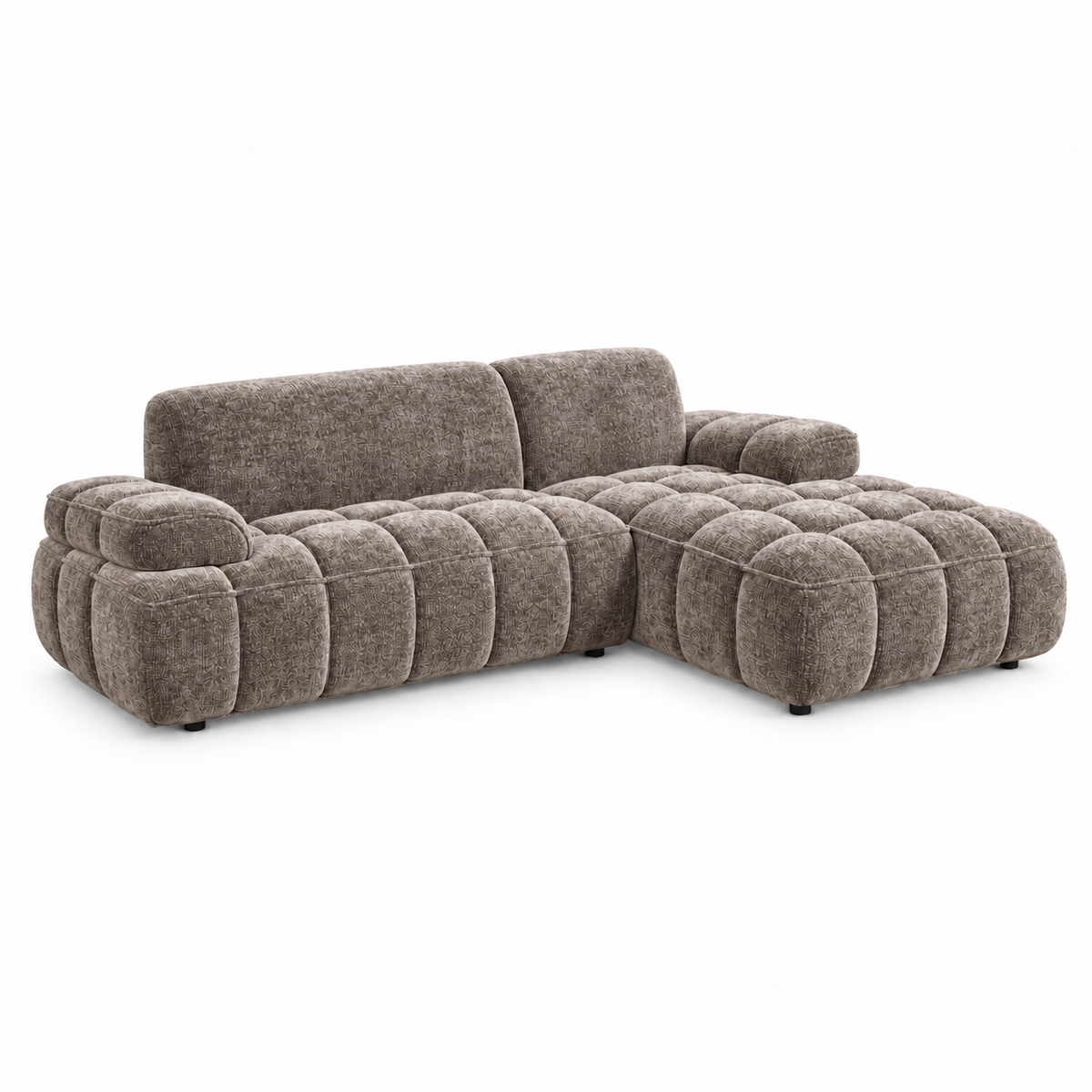 Hoekbank Lesley break taupe right