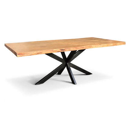 Eettafel Max 220x100cm Acacia Boomstamtafel Live Edge