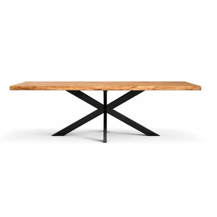 Eettafel Max 220x100cm Acacia Boomstamtafel Live Edge