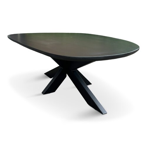 Salontafel Organisch Eva 120x70cm Mango Zwart