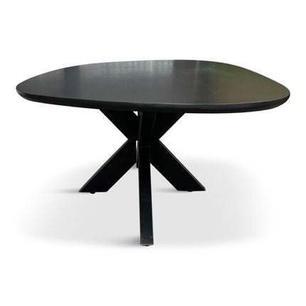 Salontafel Organisch Eva 120x70cm Mango Zwart