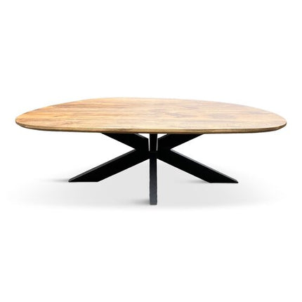 Salontafel Organisch Eva 130x70cm Mango Naturel