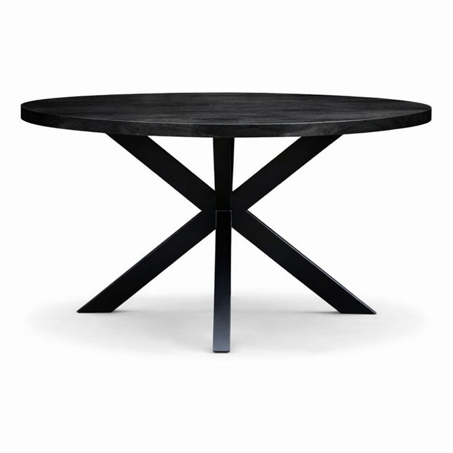 Eettafel Oscar Rond Ø180cm Mango Zwart