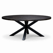 Eettafel Oscar Rond Ø160cm Mango Zwart