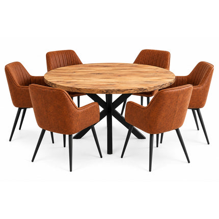 Oscar Deal naturel 150cm + 6x Vermont cognac