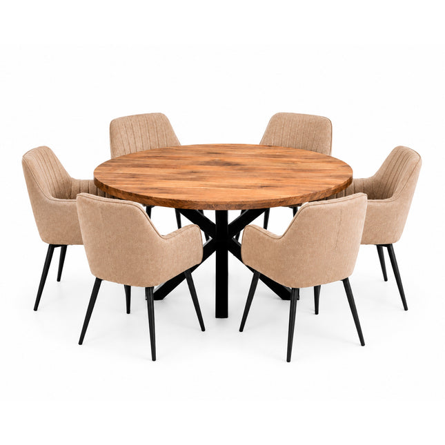 Oscar Deal naturel 150cm + 6x Vermont light brown