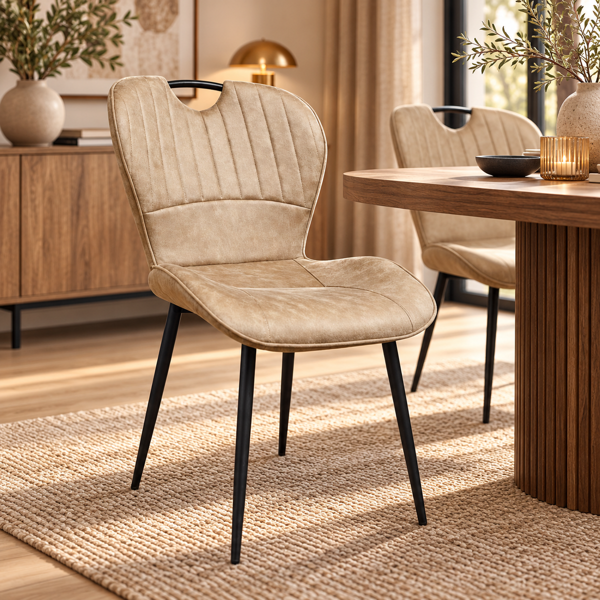 Eetkamerstoel Phoenix Misty Light Brown