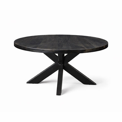 Salontafel Oscar Rond Ø90cm Mango Zwart