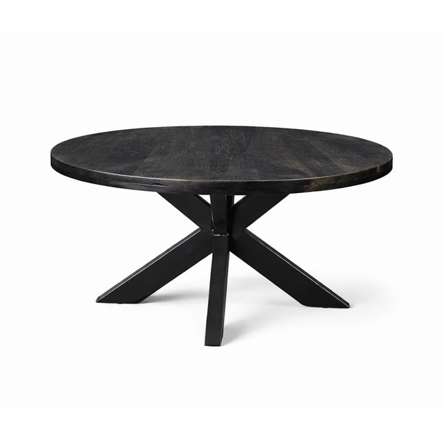 Salontafel Oscar Rond Ø70cm Mango Zwart