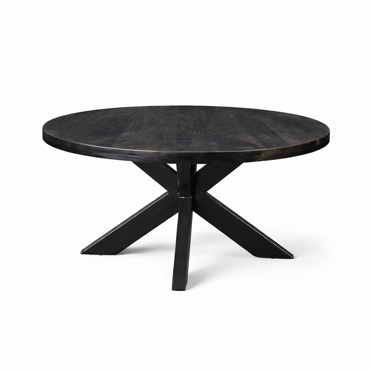 Salontafel Oscar Rond Ø70cm Mango Zwart