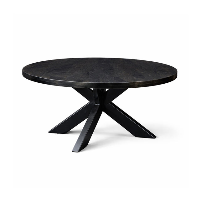 Salontafel Oscar Rond Ø70cm Mango Zwart