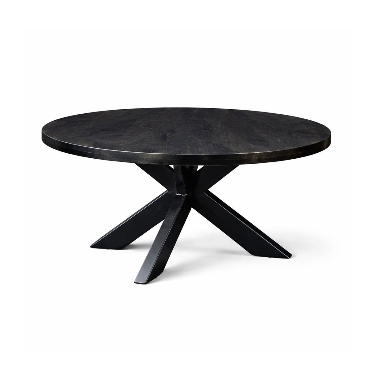 Salontafel Oscar Rond Ø70cm Mango Zwart