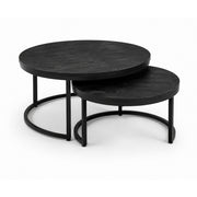 Salontafel S/2 Glasgow XL Mango black
