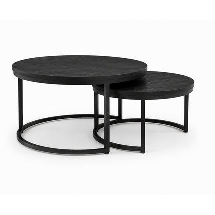 Salontafel S/2 Glasgow XL Mango black