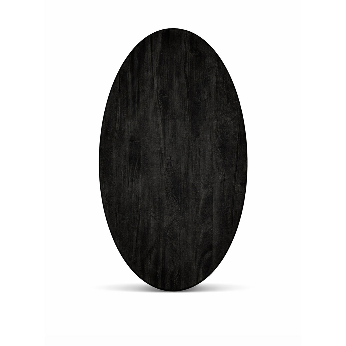 Salontafel Silvia Ovaal 100x60cm Mango Zwart
