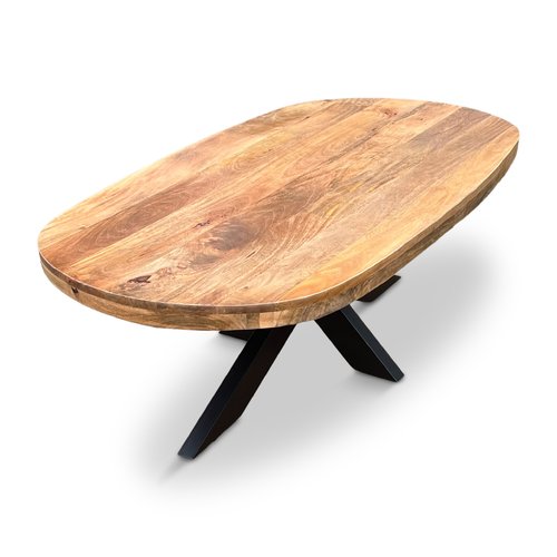 Salontafel Deens Ovaal Björn 120x70cm Mango Naturel