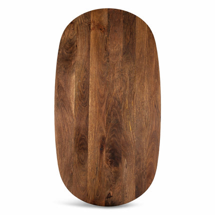 Salontafel Deens Ovaal Björn 130x70cm Mango Walnoot