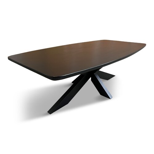 Salontafel Deens Ovaal Elise 130x70cm Mango Zwart
