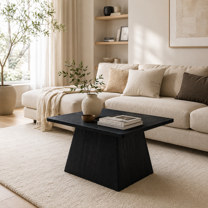 Salontafel Skagen 60x60x40cm Black mango