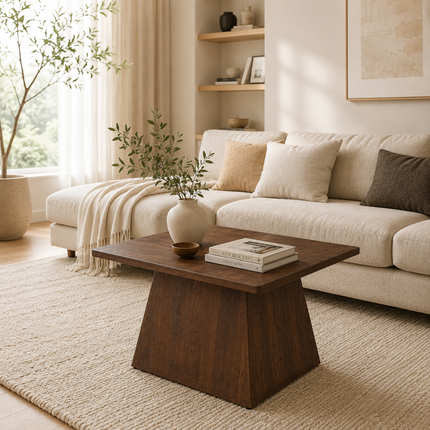 Salontafel Skagen 60x60x40cm Walnoot mango