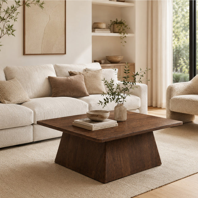 Salontafel Skagen 80x80x33cm Walnoot mango
