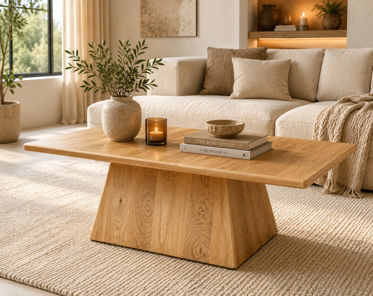Salontafel Skagen 80x80x33cm Mango naturel