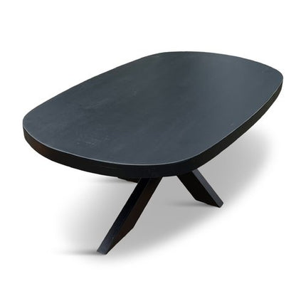 Salontafel Deens Ovaal Björn 120x70cm Mango Zwart