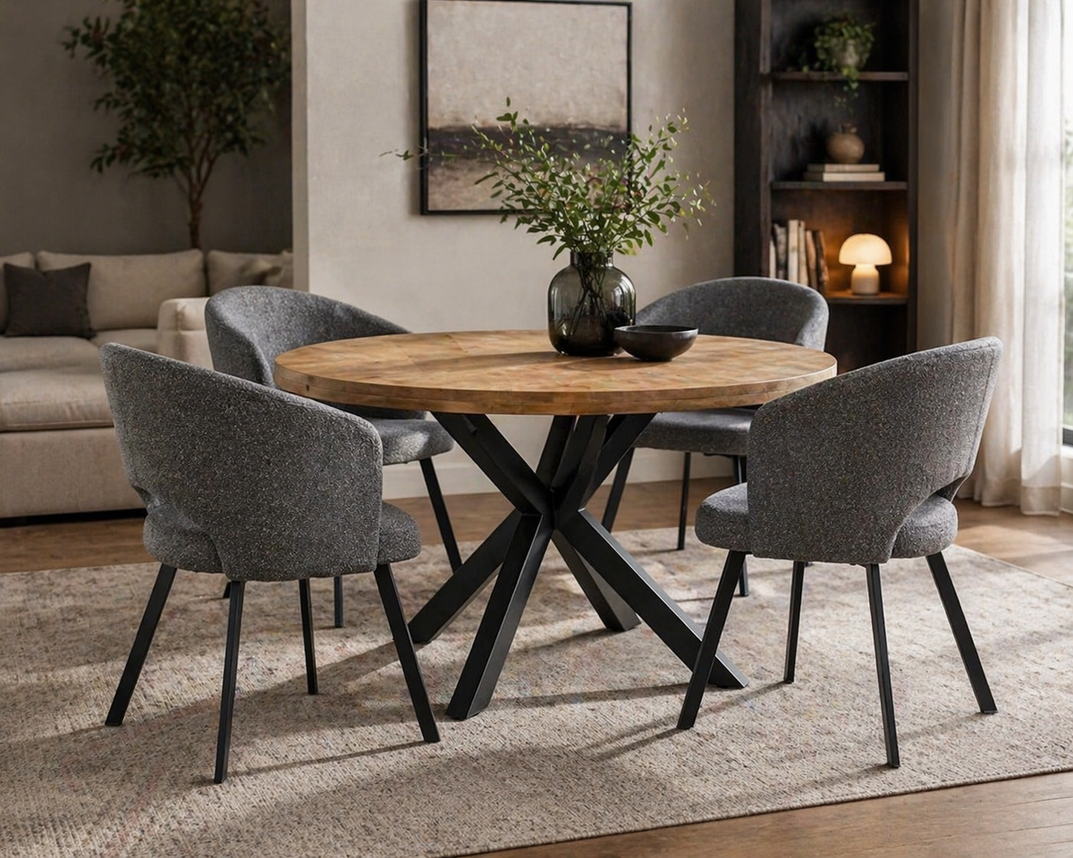Eettafel Lars Rond Ø130cm Mango