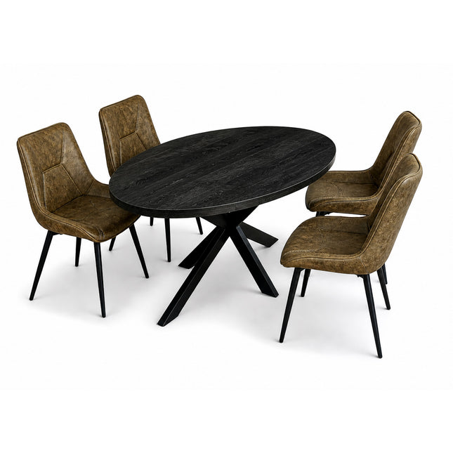 Silvia Deal 150cm mango Black + 4x Houston hunter