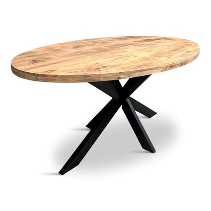 Eettafel Silvia Ovaal 240x100cm Mango Naturel