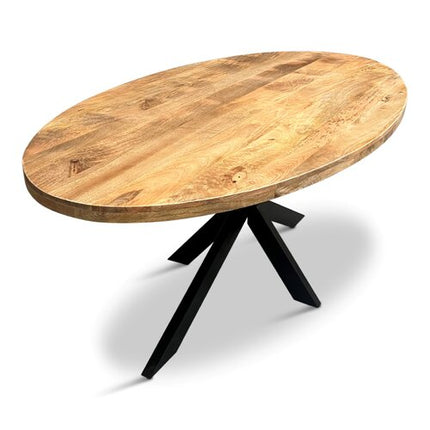 Eettafel Silvia Ovaal 240x100cm Mango Naturel