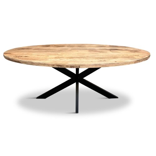 Eettafel Silvia Ovaal 190x100cm Mango Naturel