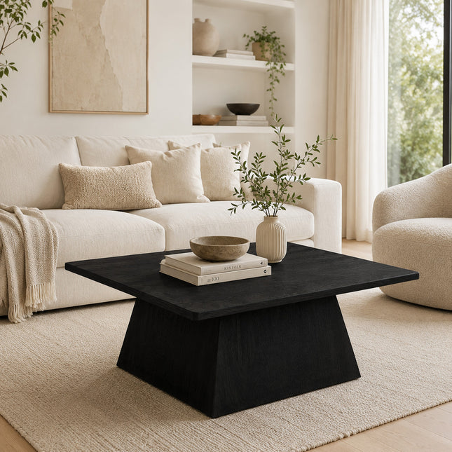 Salontafel Skagen 80x80x33cm Black mango