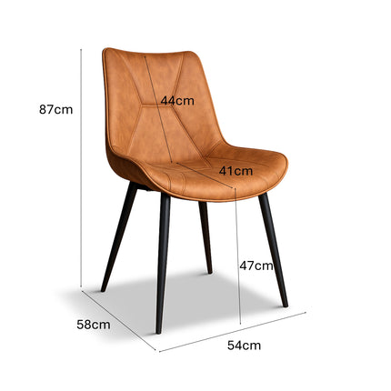 Stoel Houston Misty cognac
