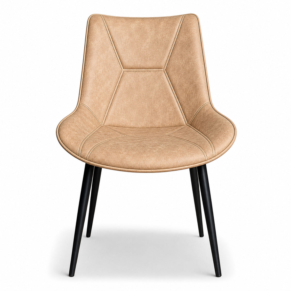 Silvia Deal 150cm mango Walnoot + 4x Houston light brown