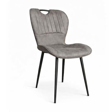 Lars Deal 115cm mango + 4x Stoel Phoenix antraciet