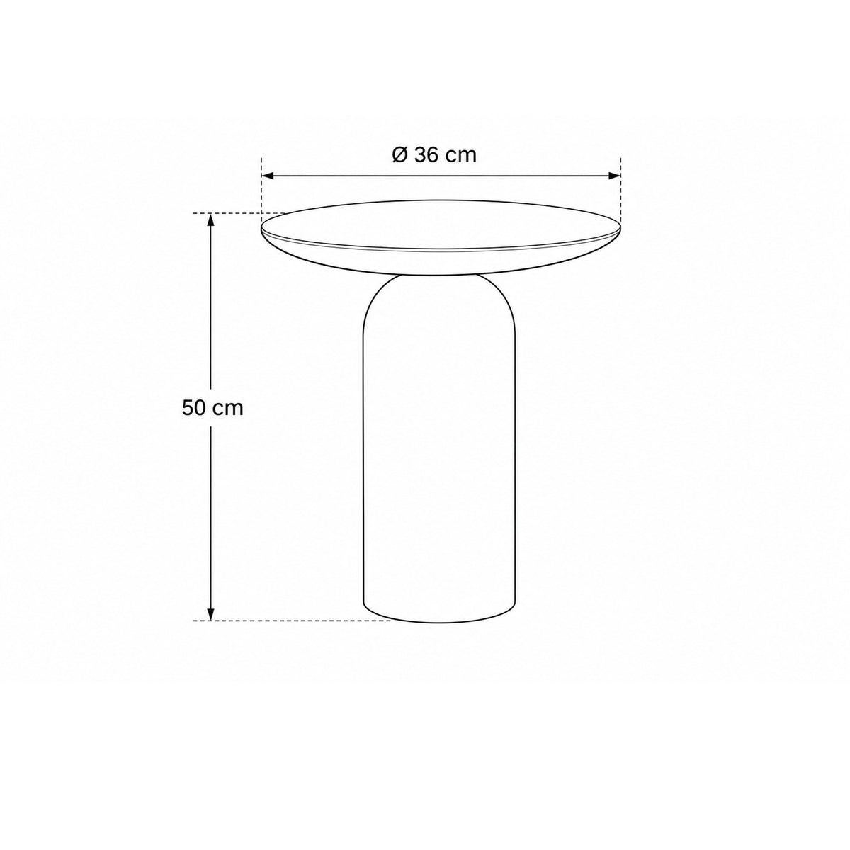 Side Table Beau High mango naturel
