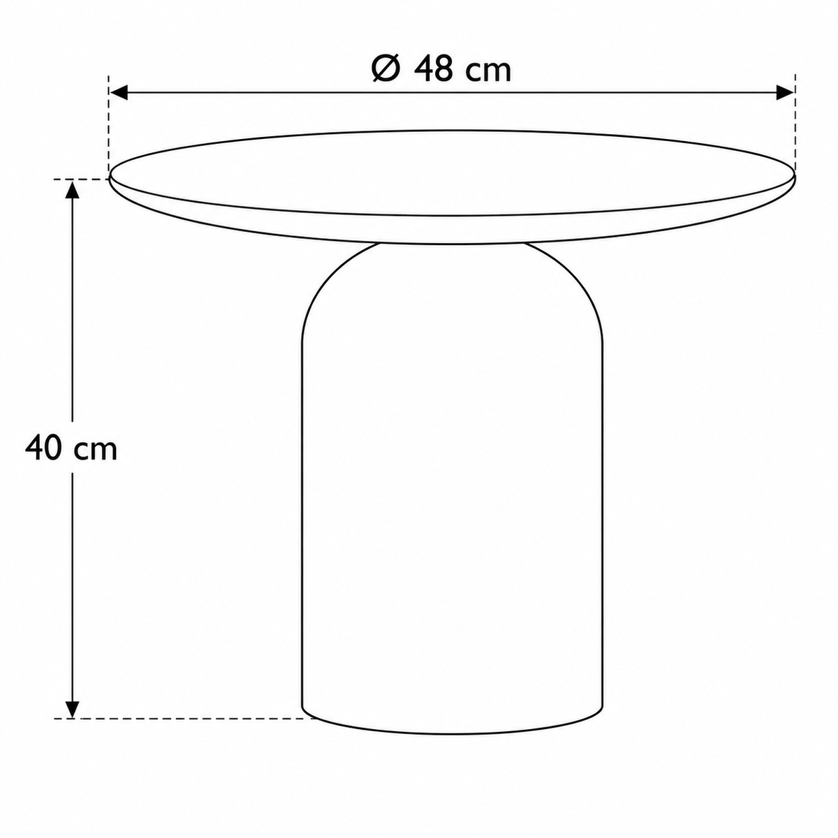 Side Table Low Beau mango naturel