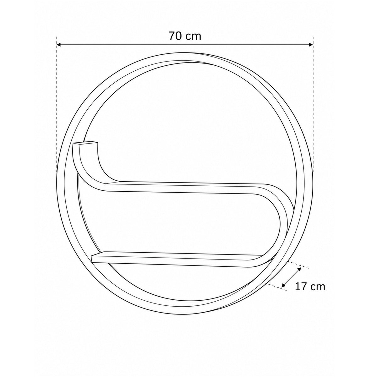 Wandrek Orbit Ø70cm mango naturel