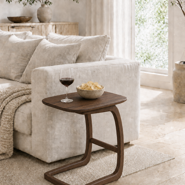 Read Table Viggo mango walnut brown