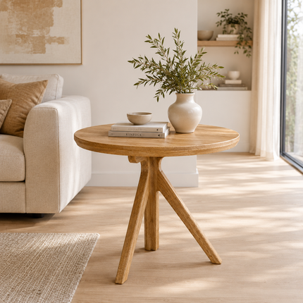 Stool Yumi large mango naturel