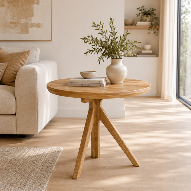 Stool Yumi large mango naturel