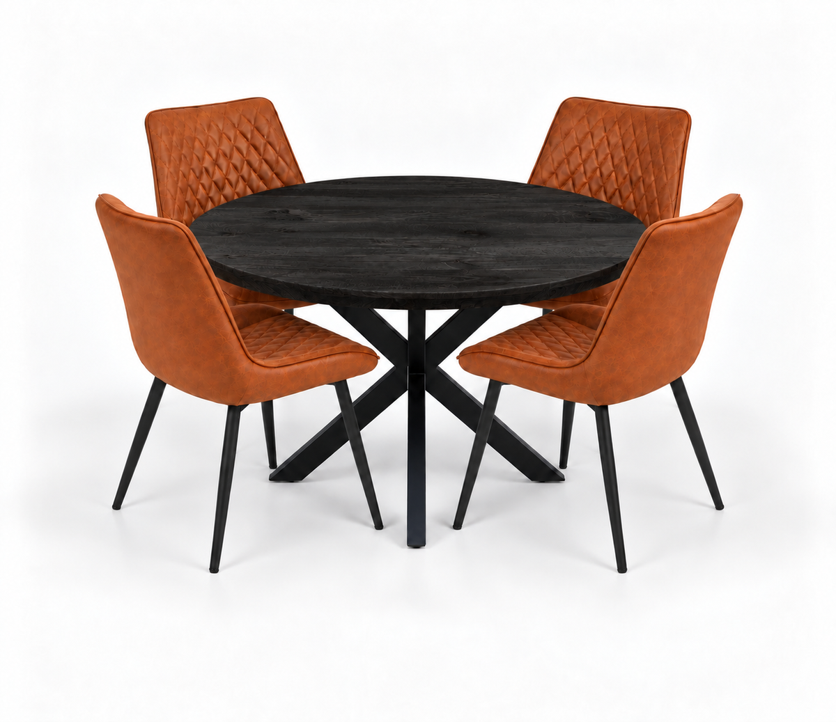 Oscar Deal 120cm mango black + 4x Colorado misty cognac