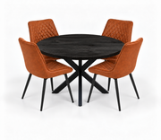 Oscar Deal 120cm mango black + 4x Colorado misty cognac